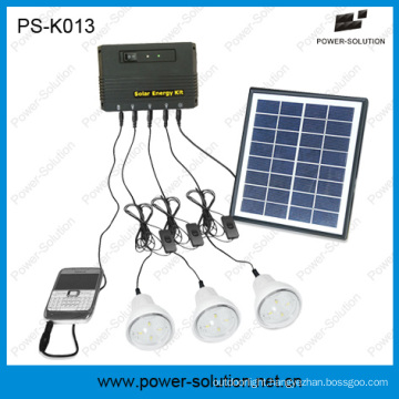 2015 New Portable Solar Lighting Home System with 3 LED Lamps